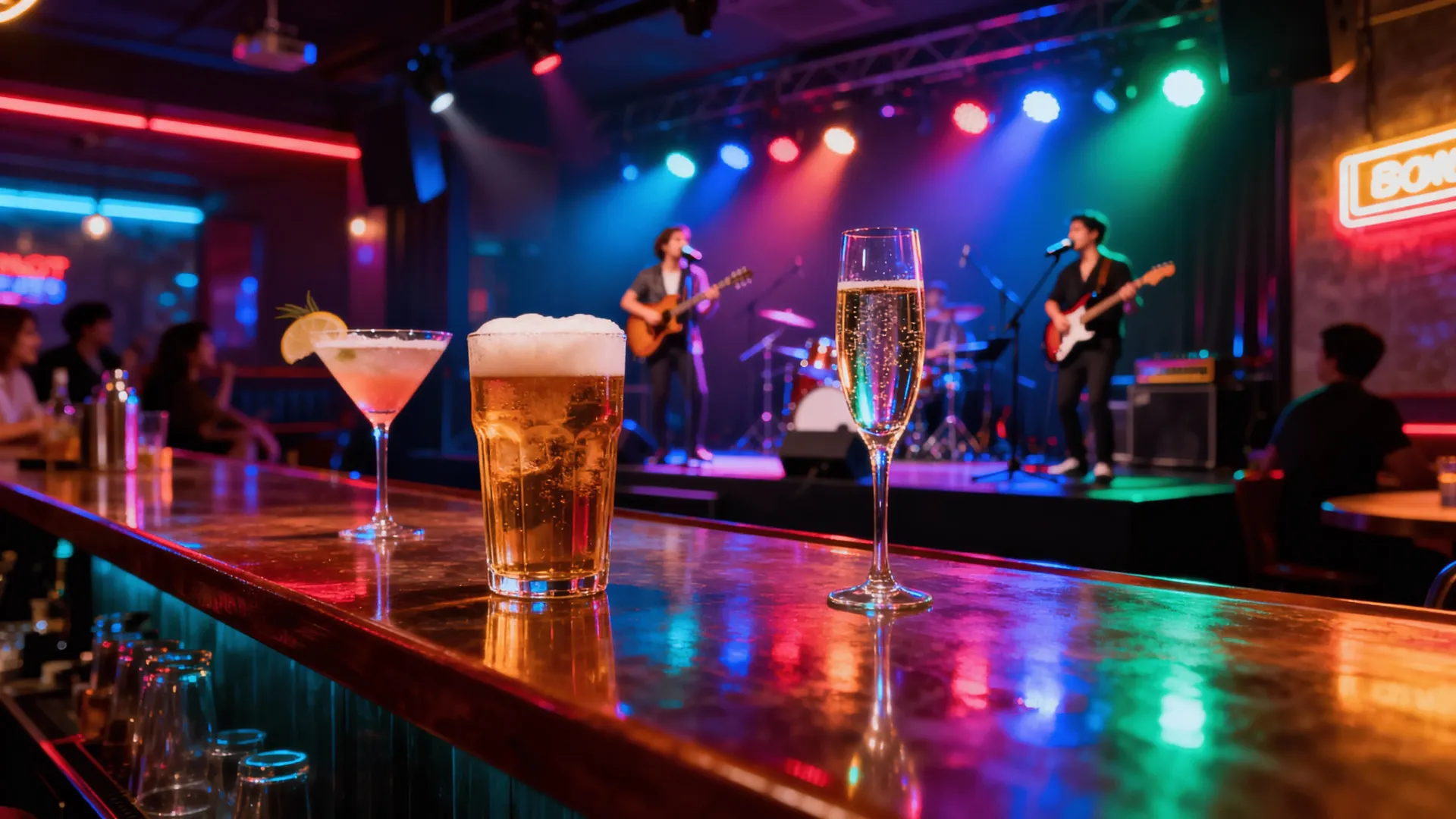 House cocktails and snacks